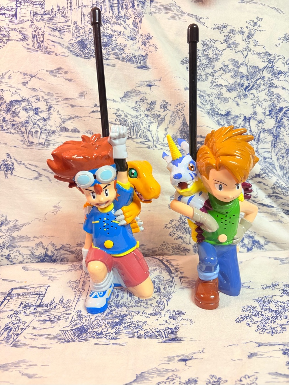 Digimon Walkie Talkies - Matt And Gabumon, Tai And Agumon Figures 2000 Tested